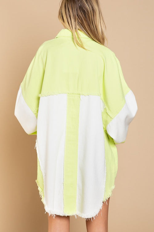 Colorblock Oversized Jacket