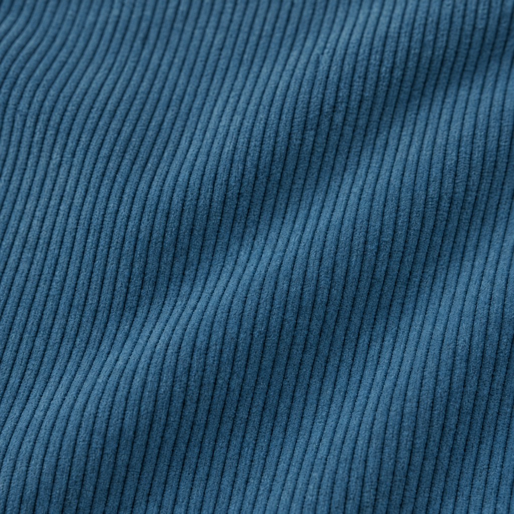 Ribvale – Open-Front Ribbed Corduroy Waist-Tab Jacket
