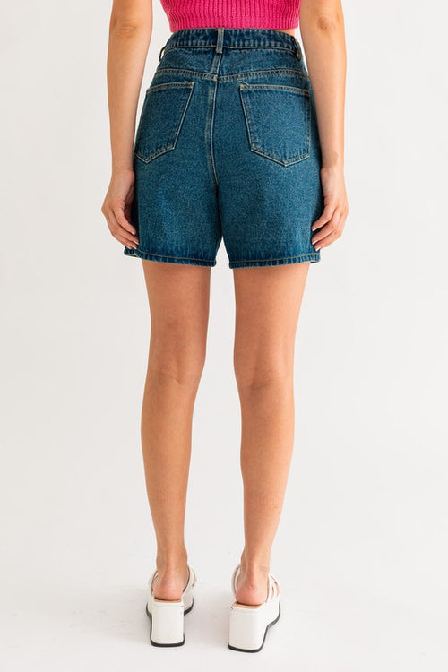 Girlfriend Denim Shorts