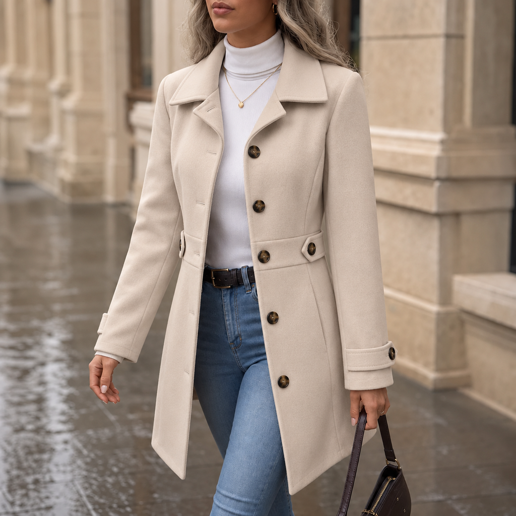 Vestalle – Belted Tailored Blend Trench Coat