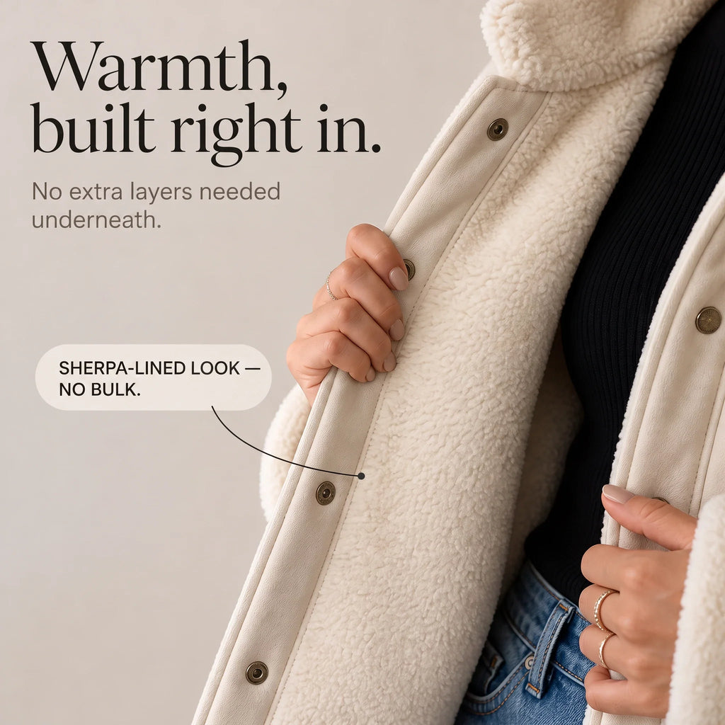 Veloura – Shearling-Trim Jacket