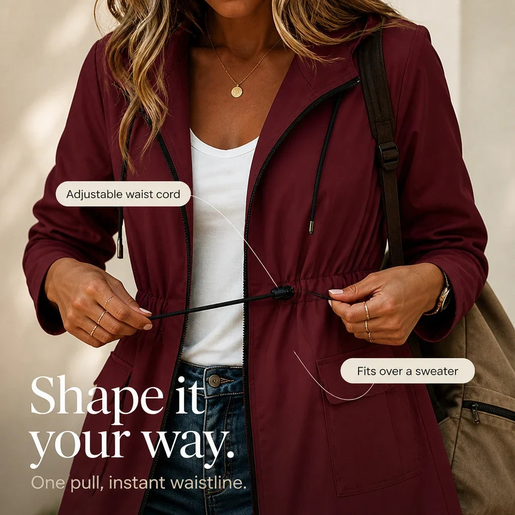 Cityora – Adjustable Waist Hooded Parka