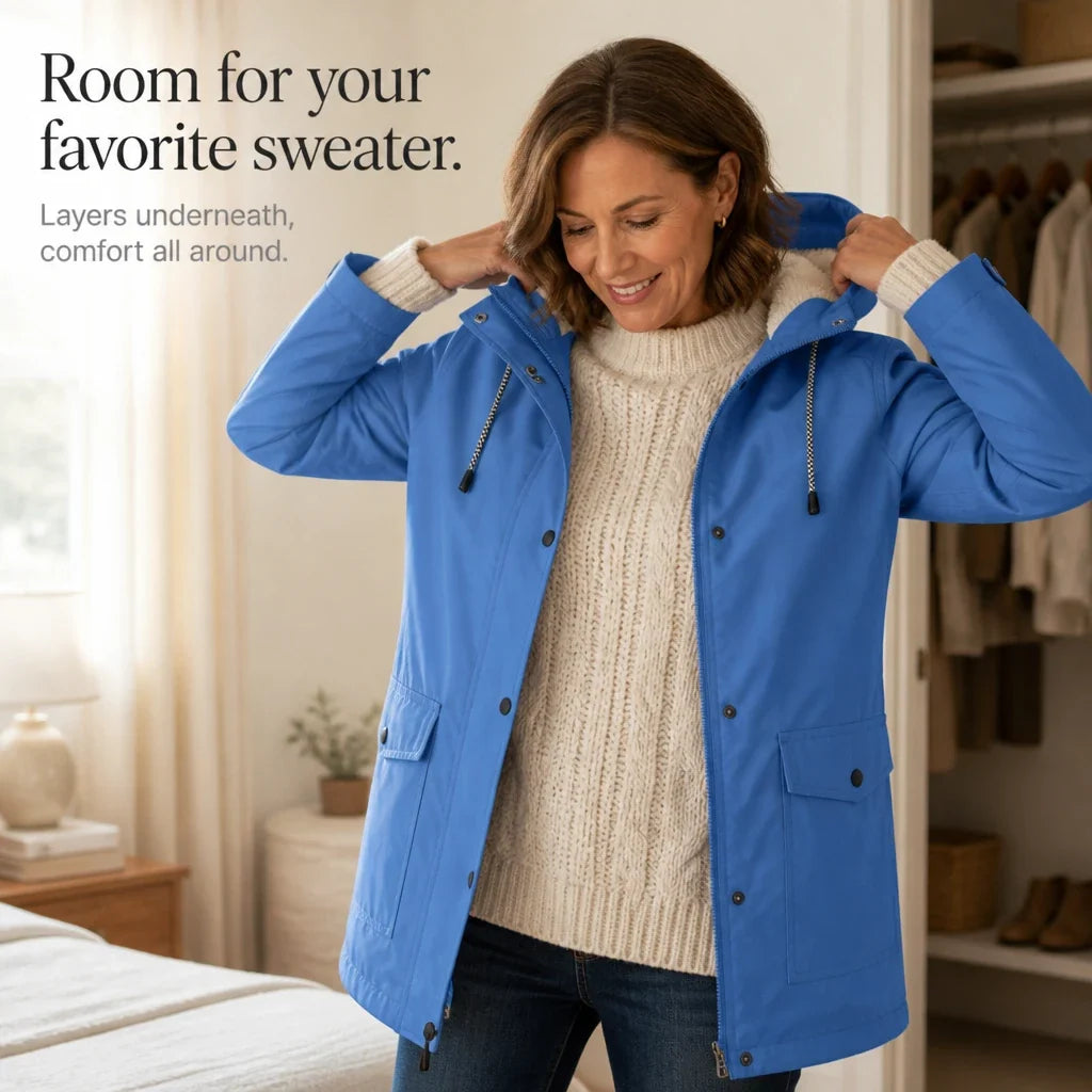 Windora – Fleece-Lined Hooded Winter Jacket