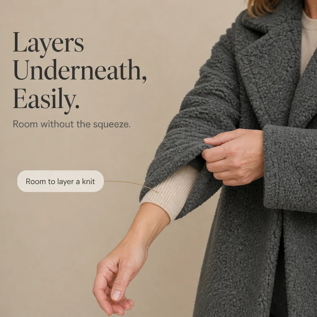 Veloura – Long Teddy Coat