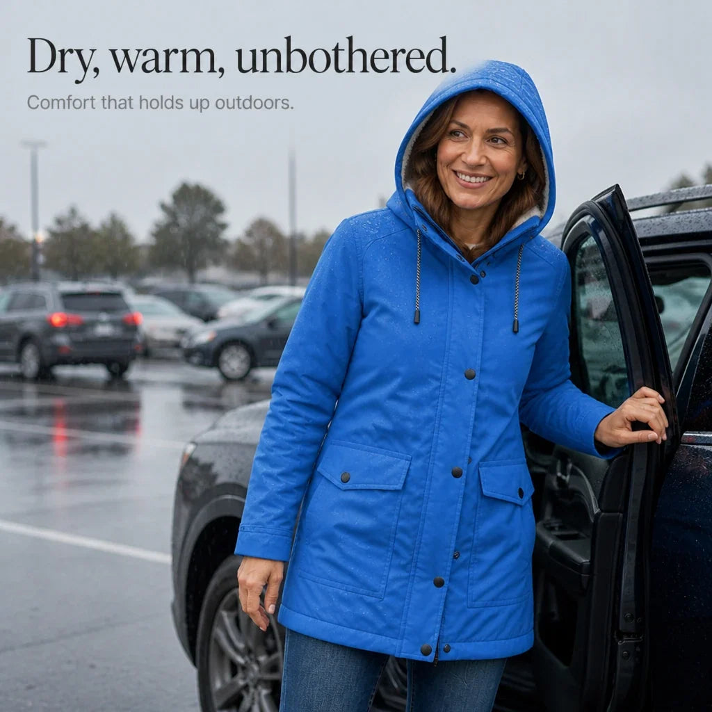Windora – Fleece-Lined Hooded Winter Jacket