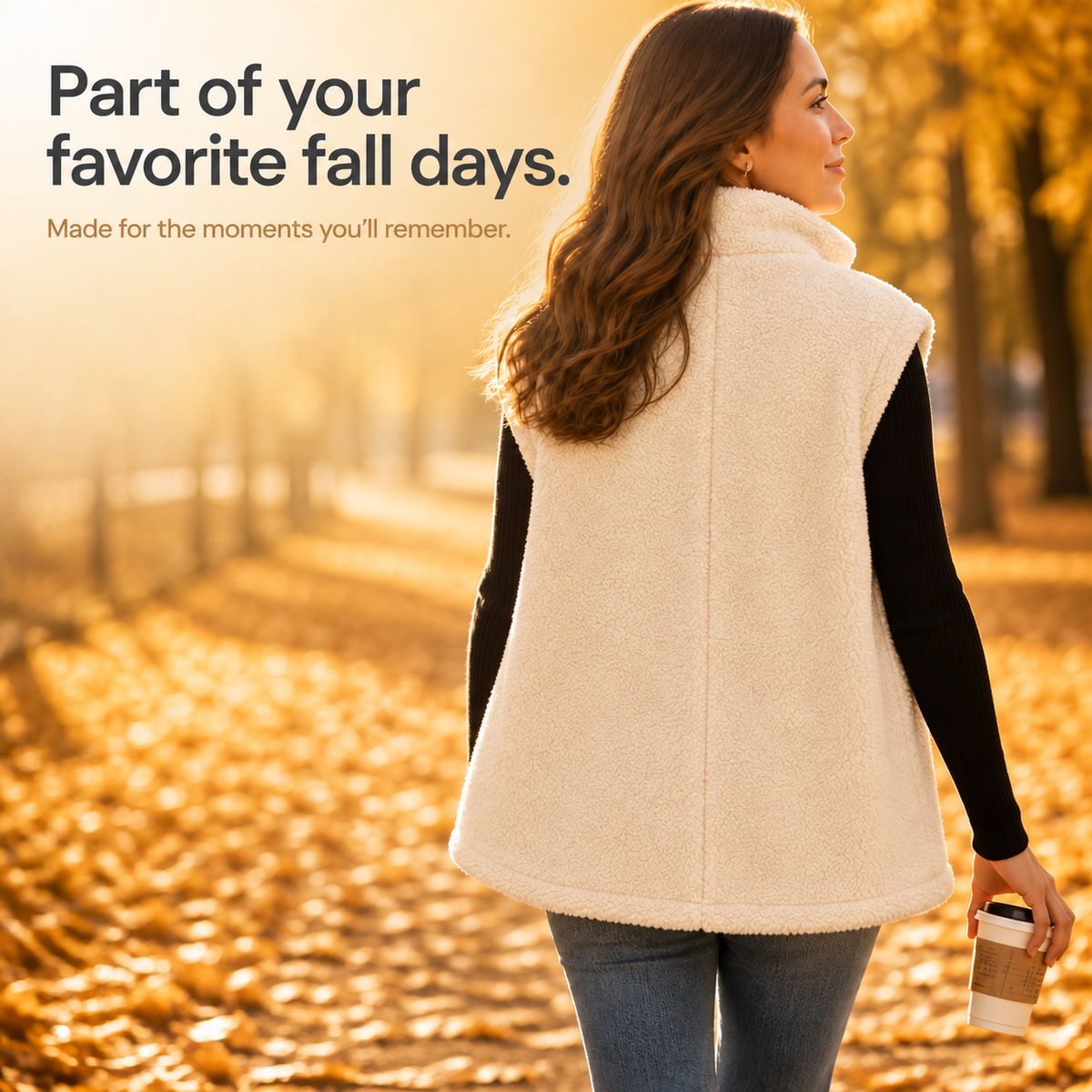 Hearth & Hush – Sherpa Fleece-Look Vest