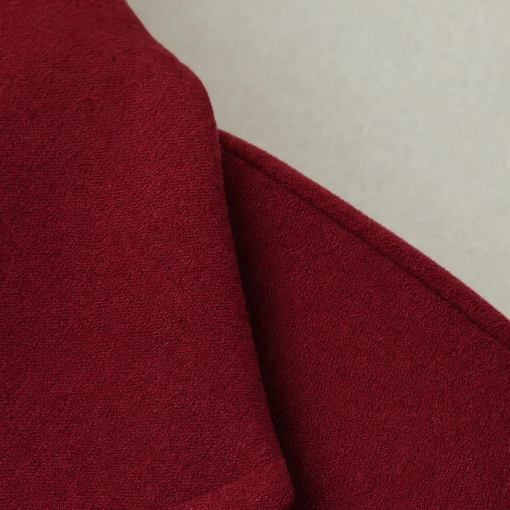 Wintelle – Textured Double-Breasted Winter Coat