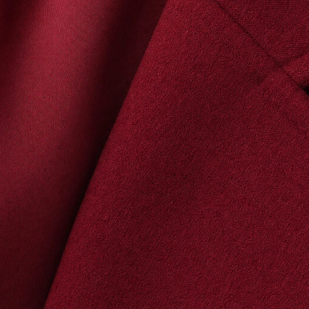 Wintelle – Textured Double-Breasted Winter Coat