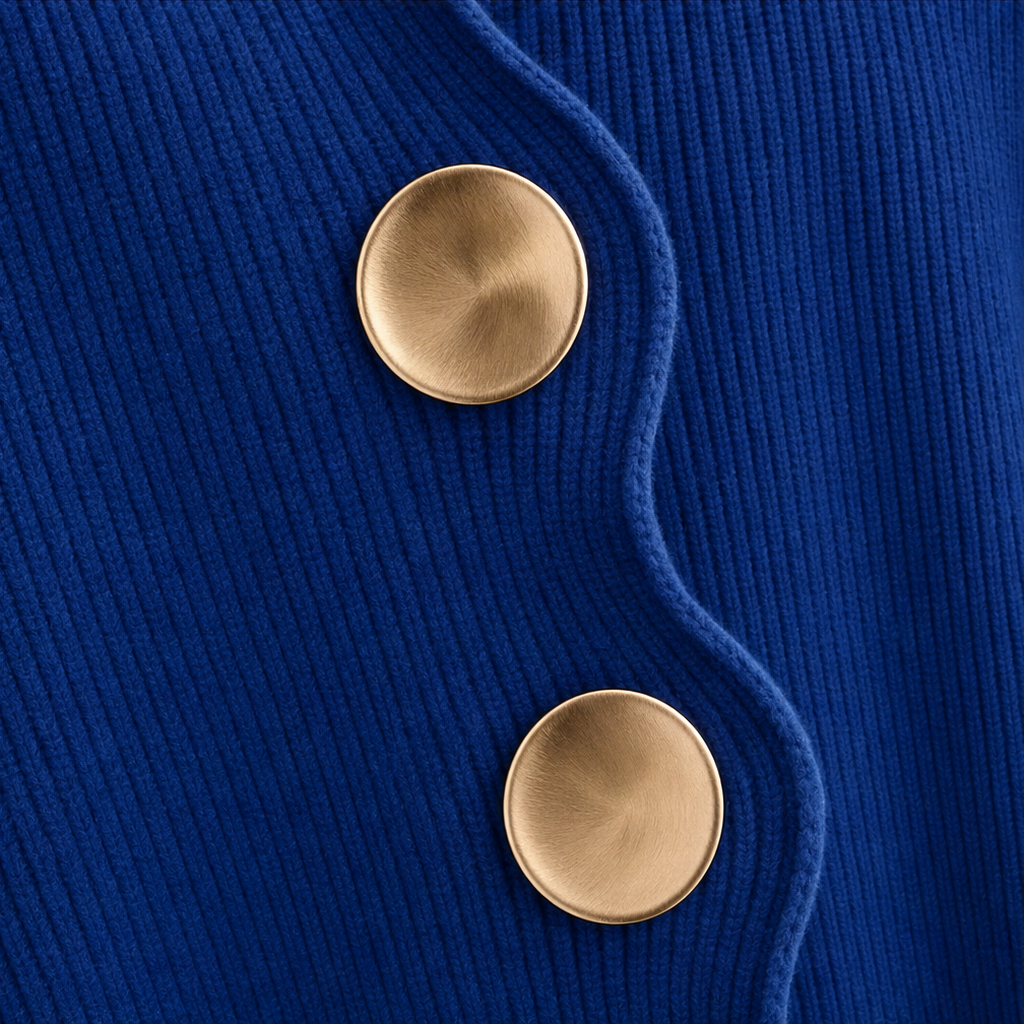 Ribelle – Ribbed Wide-Sleeve Button Cardigan