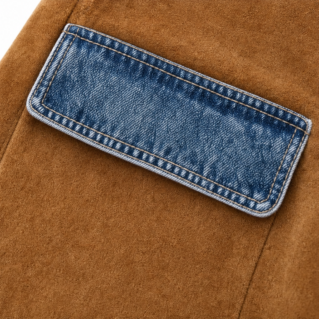 Westline – Trim Faux-Suede Western Jacket