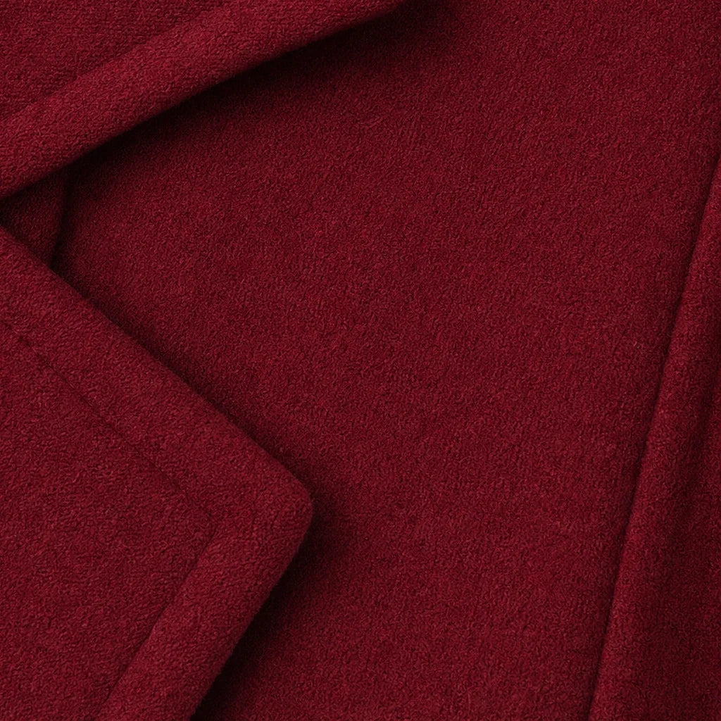 Wintelle – Textured Double-Breasted Winter Coat