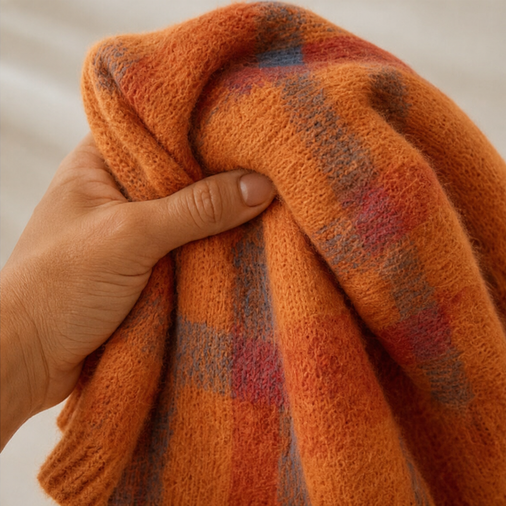 Tesa Check – Retro Check Knit Cardigan
