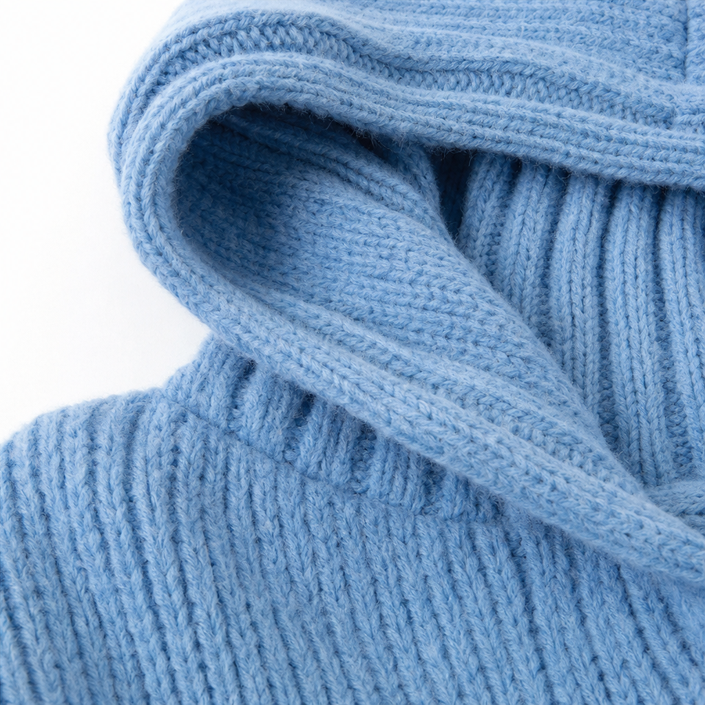 Ribelle – Chunky Rib-Knit Hooded Cardigan