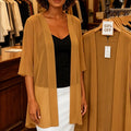 Solivea – Lightweight Chiffon-like Cardigan with 3/4 Sleeves