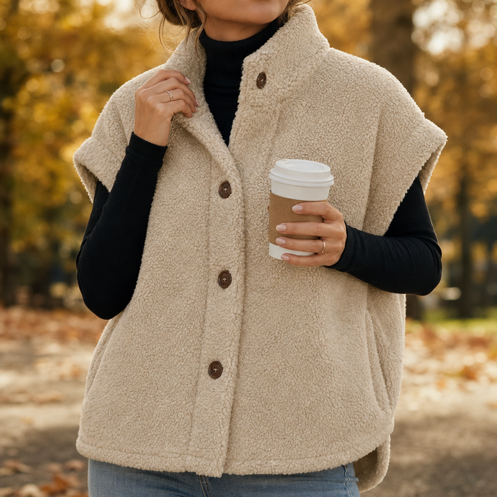 Hearth & Hush – Sherpa Fleece-Look Vest
