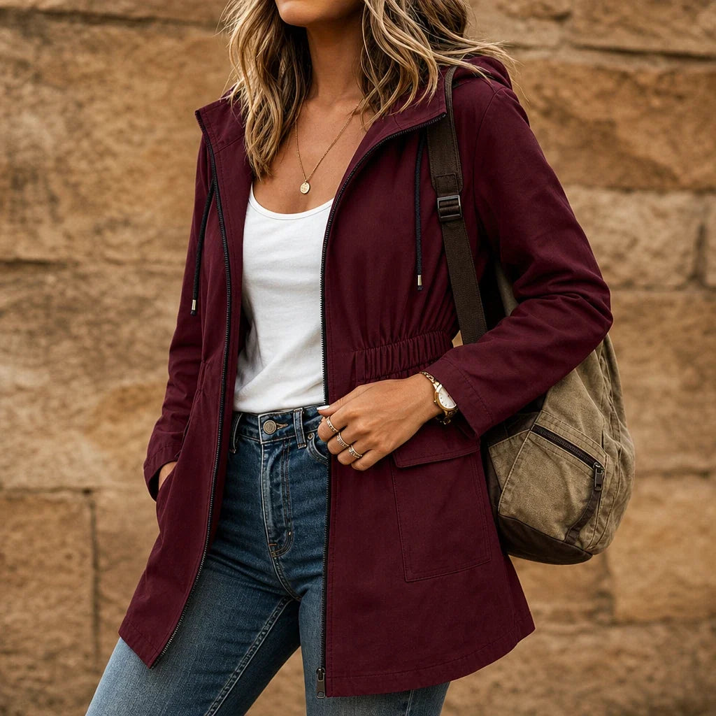 Cityora – Adjustable Waist Hooded Parka