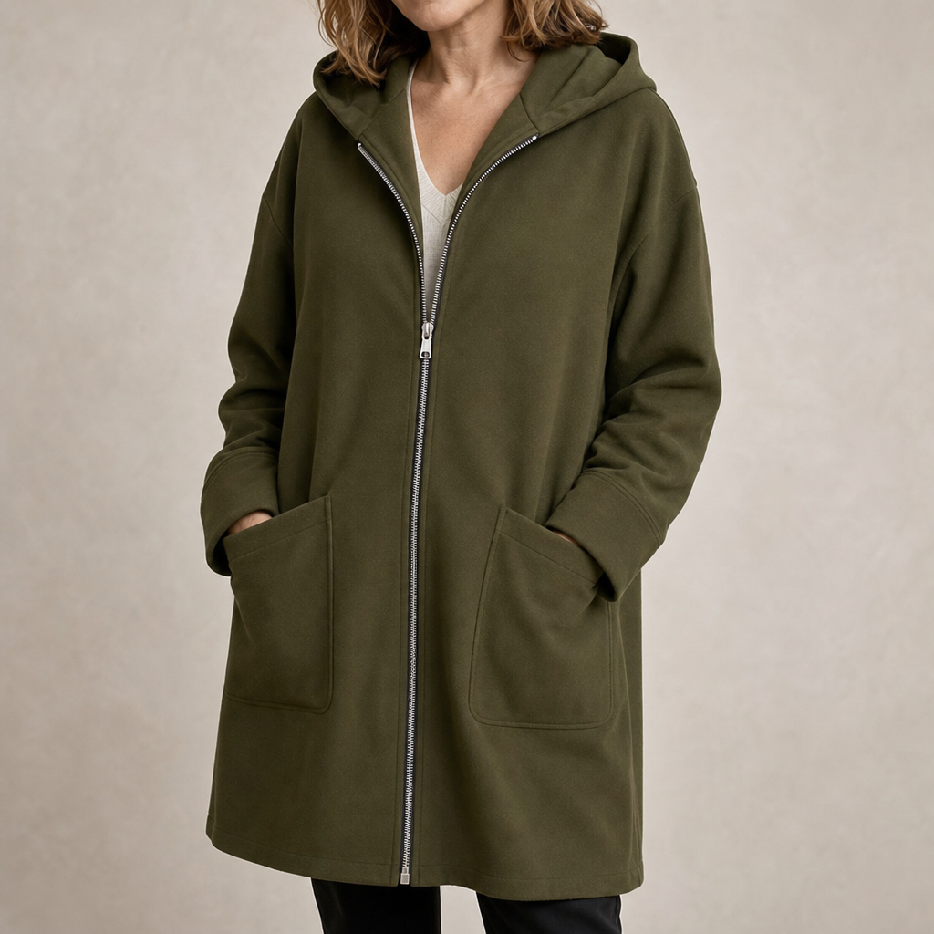 Midella – Hooded Mid-Length Jacket