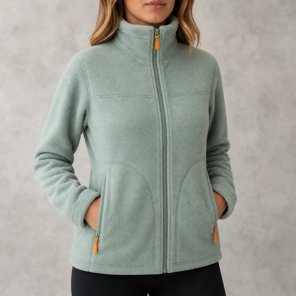 Velora – Zip-Up Fleece Winter Jacket