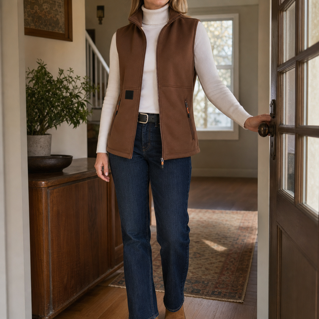 Cozycrest – Plush-Lined Sleeveless Winter Vest