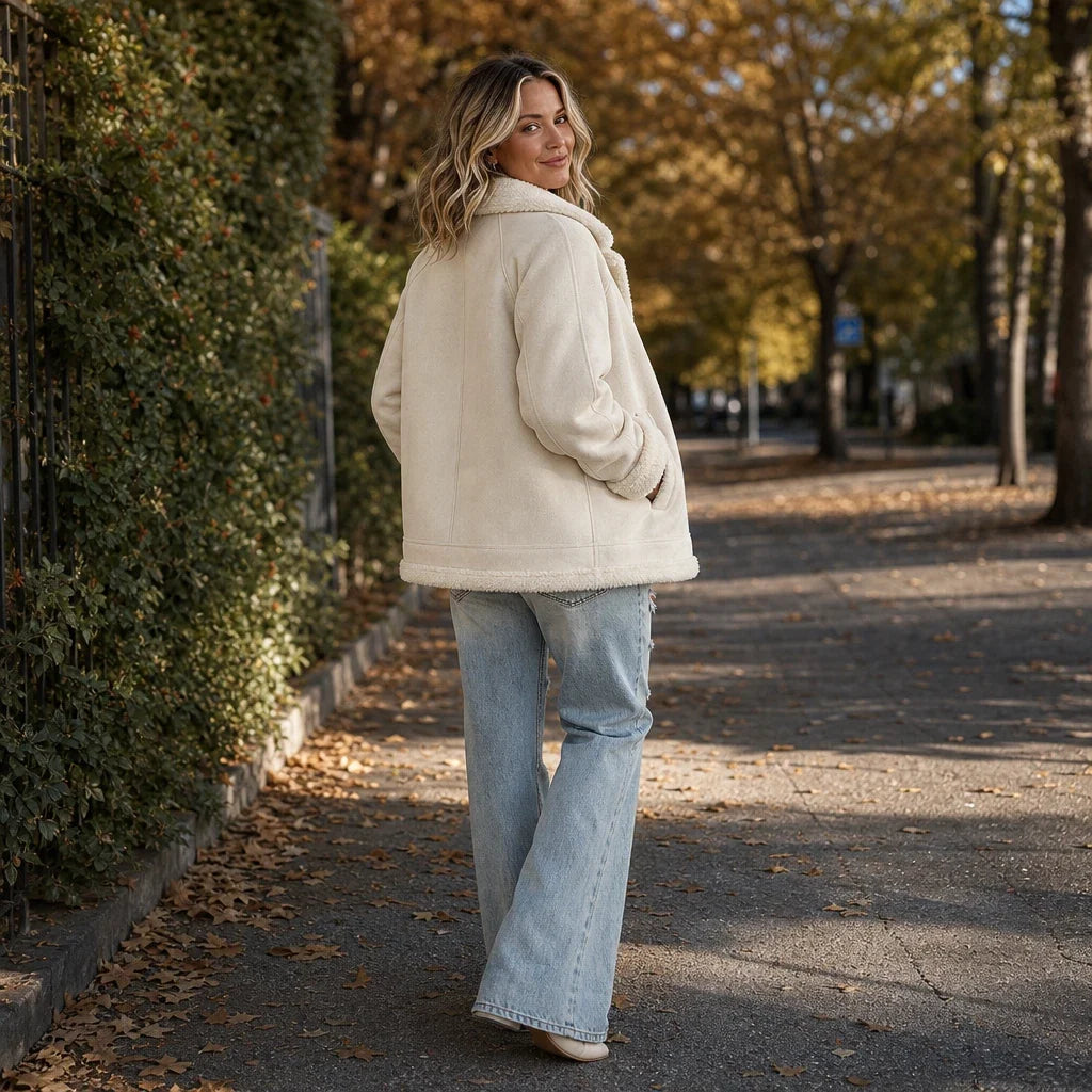 Veloura – Shearling-Trim Jacket