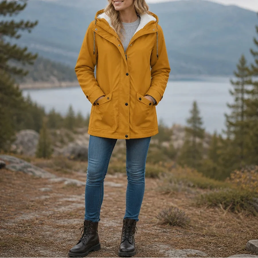 Windora – Fleece-Lined Hooded Winter Jacket
