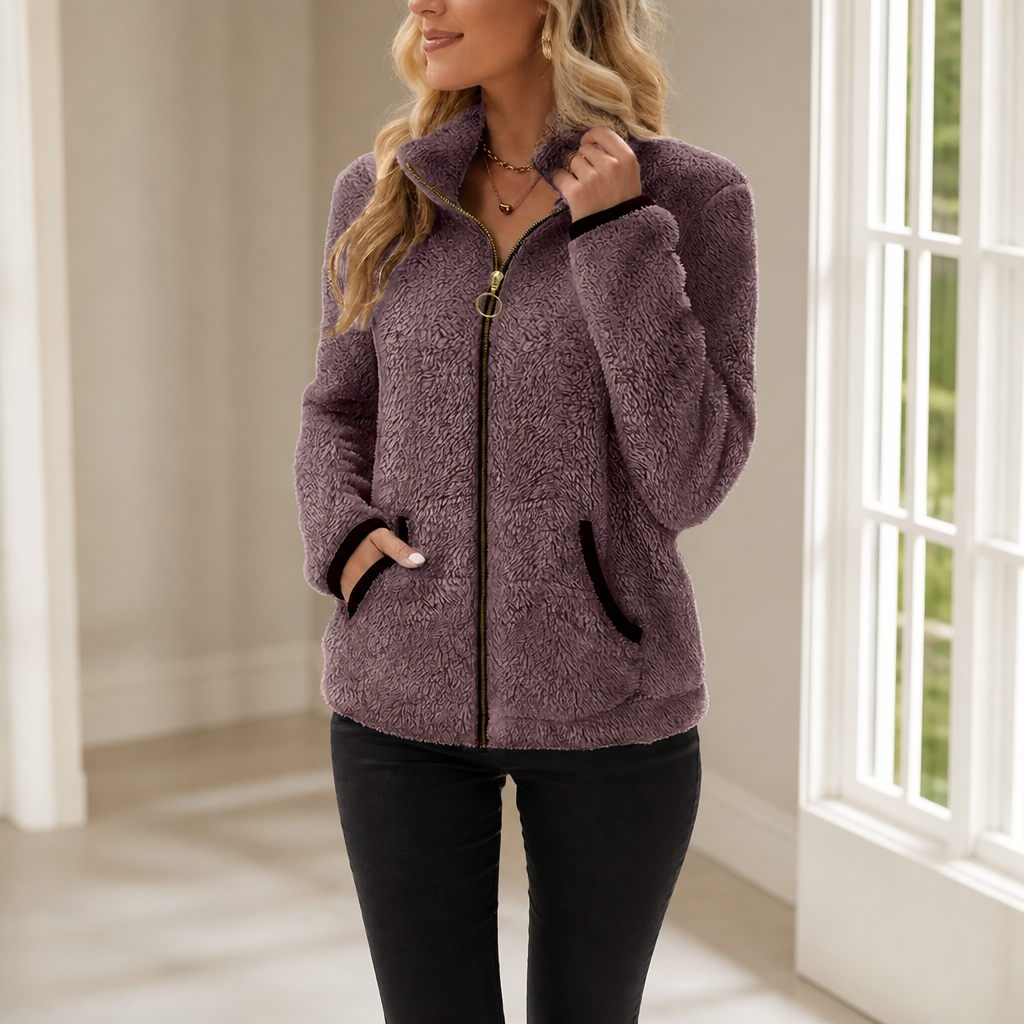 Cozyline – Double-Layer Fleece-Look Zip Jacket