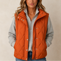 Wavelyn – Wavy Quilted Cropped Vest