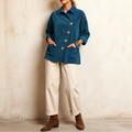Corfield – Diagonal Button Ribbed Corduroy Shacket