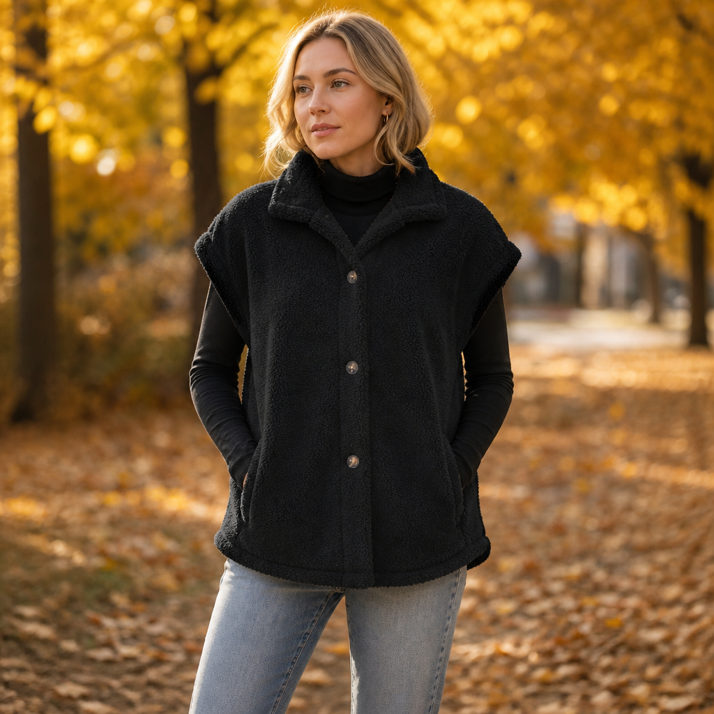 Hearth & Hush – Sherpa Fleece-Look Vest