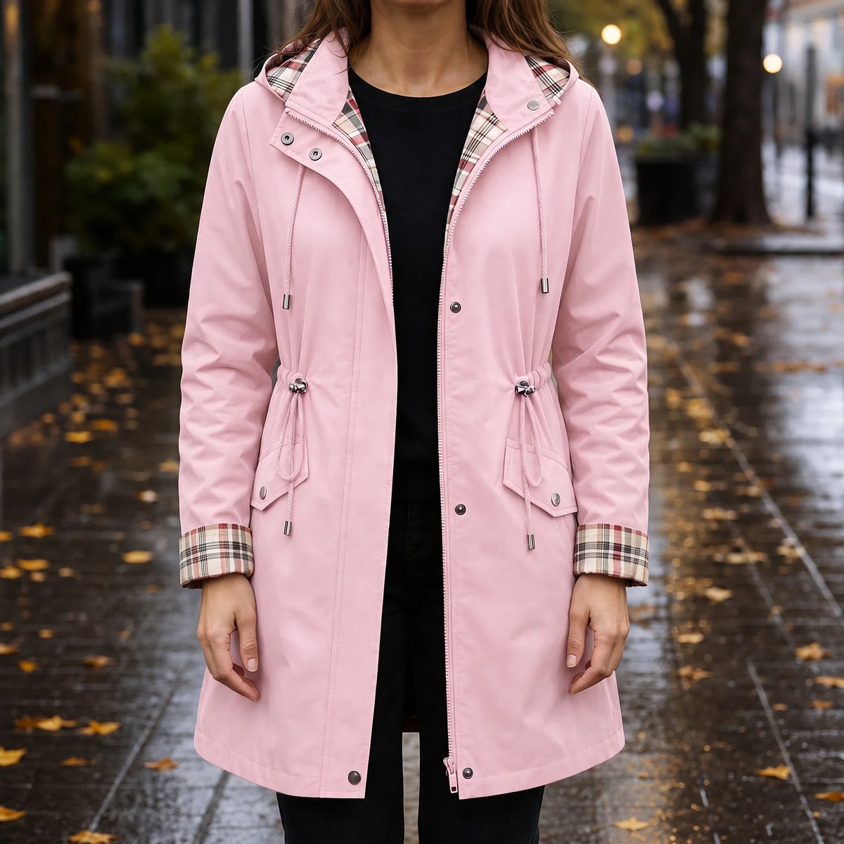 Rainella – Adjustable Waist Hooded Waterproof Jacket