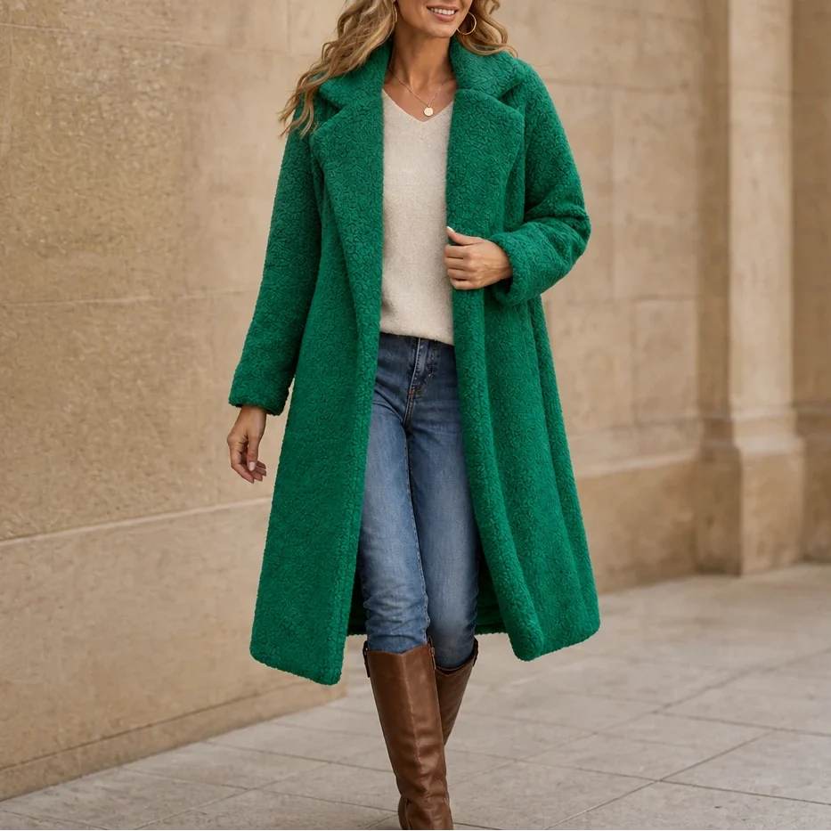 Veloura – Long Teddy Coat