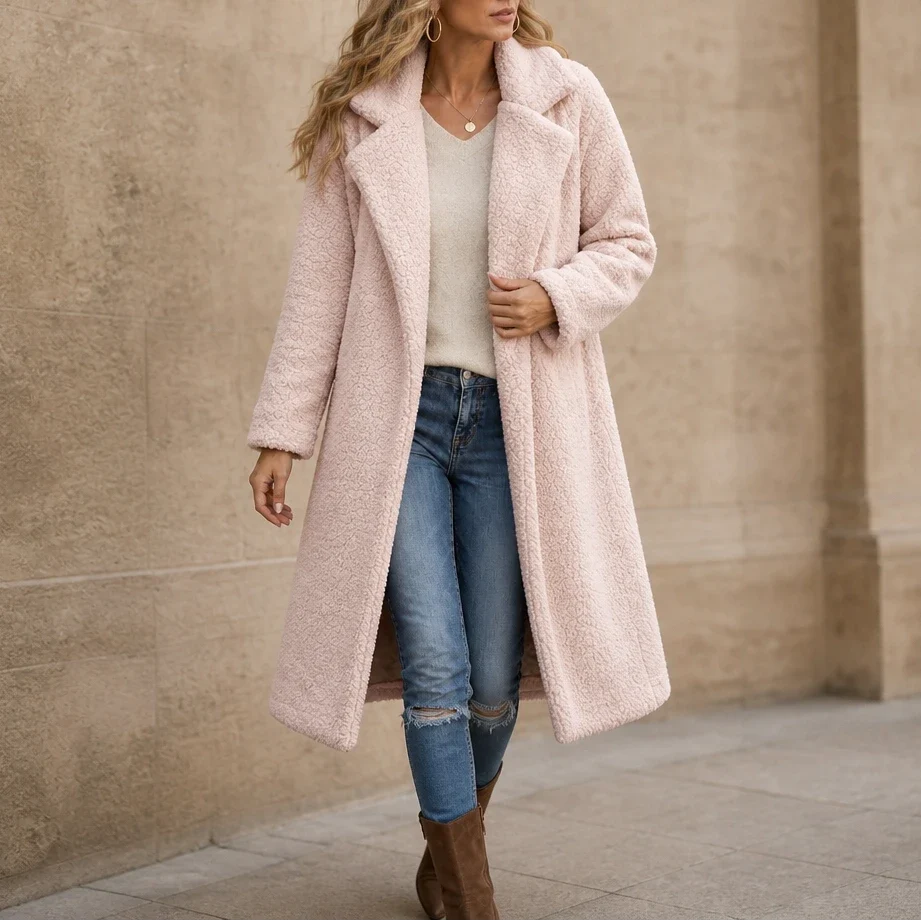 Veloura – Long Teddy Coat