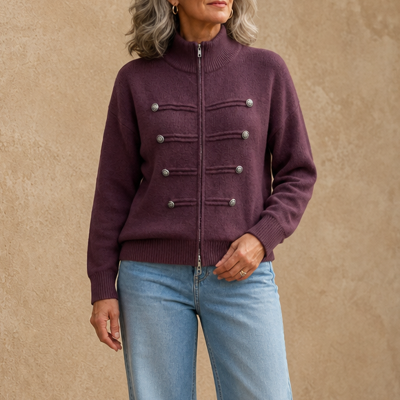 Zipelle – Two-Way Zip Sweater Jacket