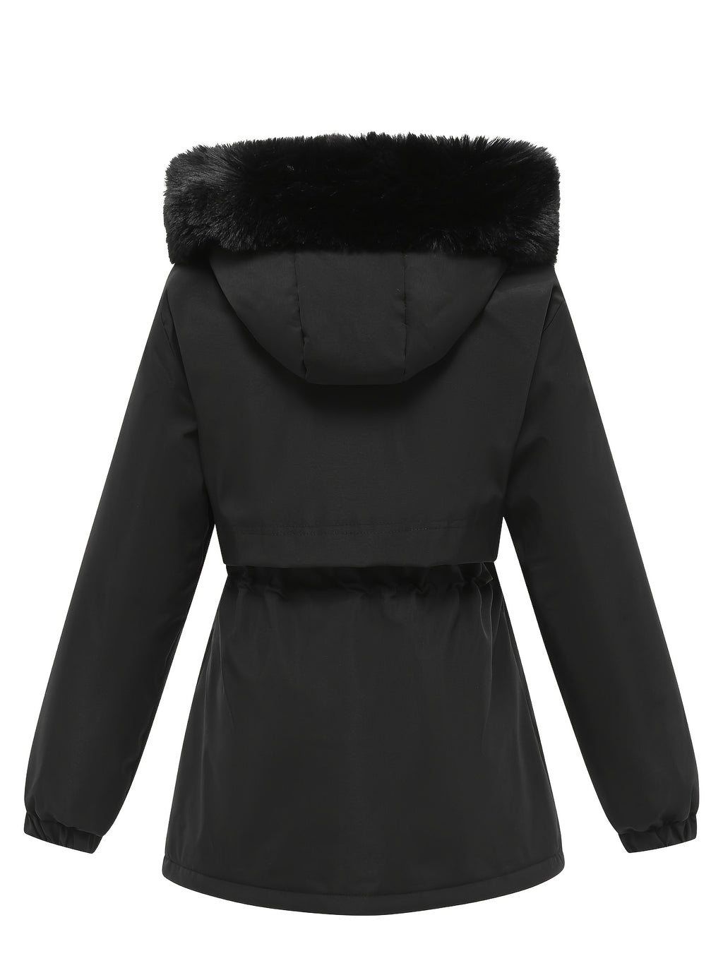 Women's Faux Fur Trim Hooded Parka
