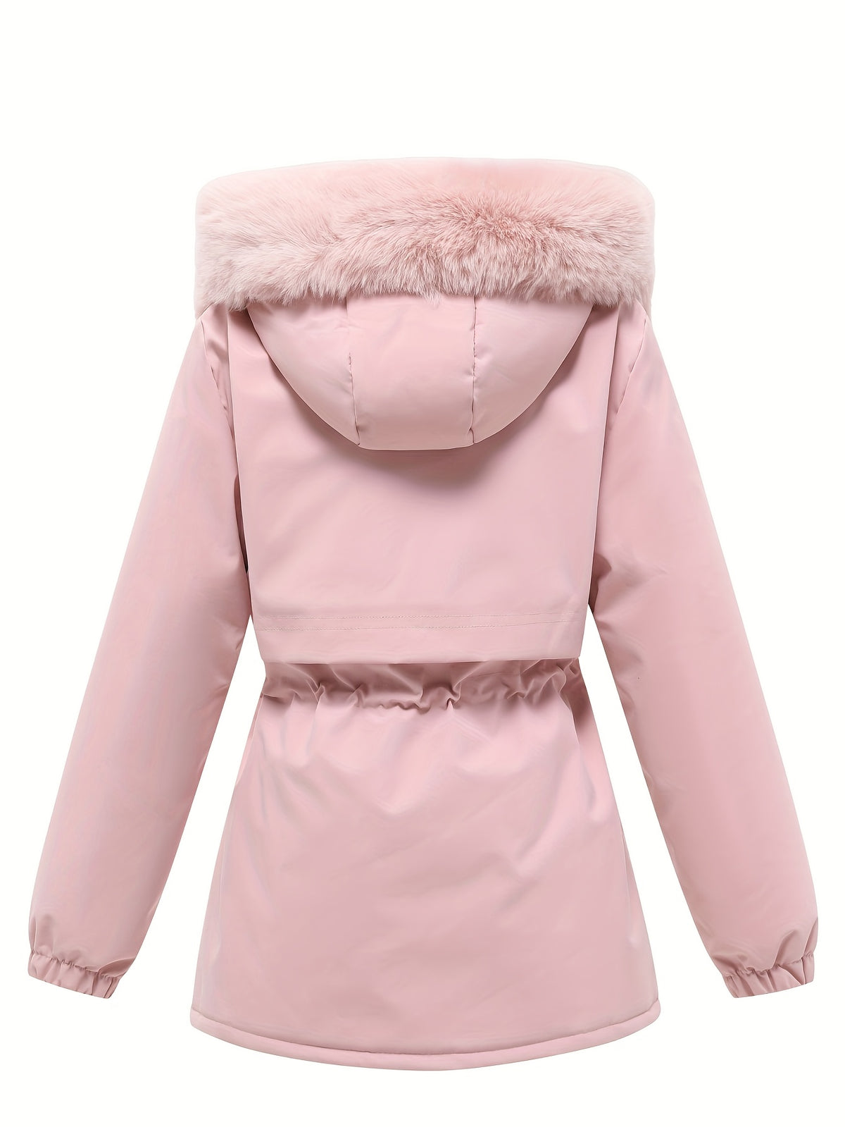 Women's Faux Fur Trim Hooded Parka