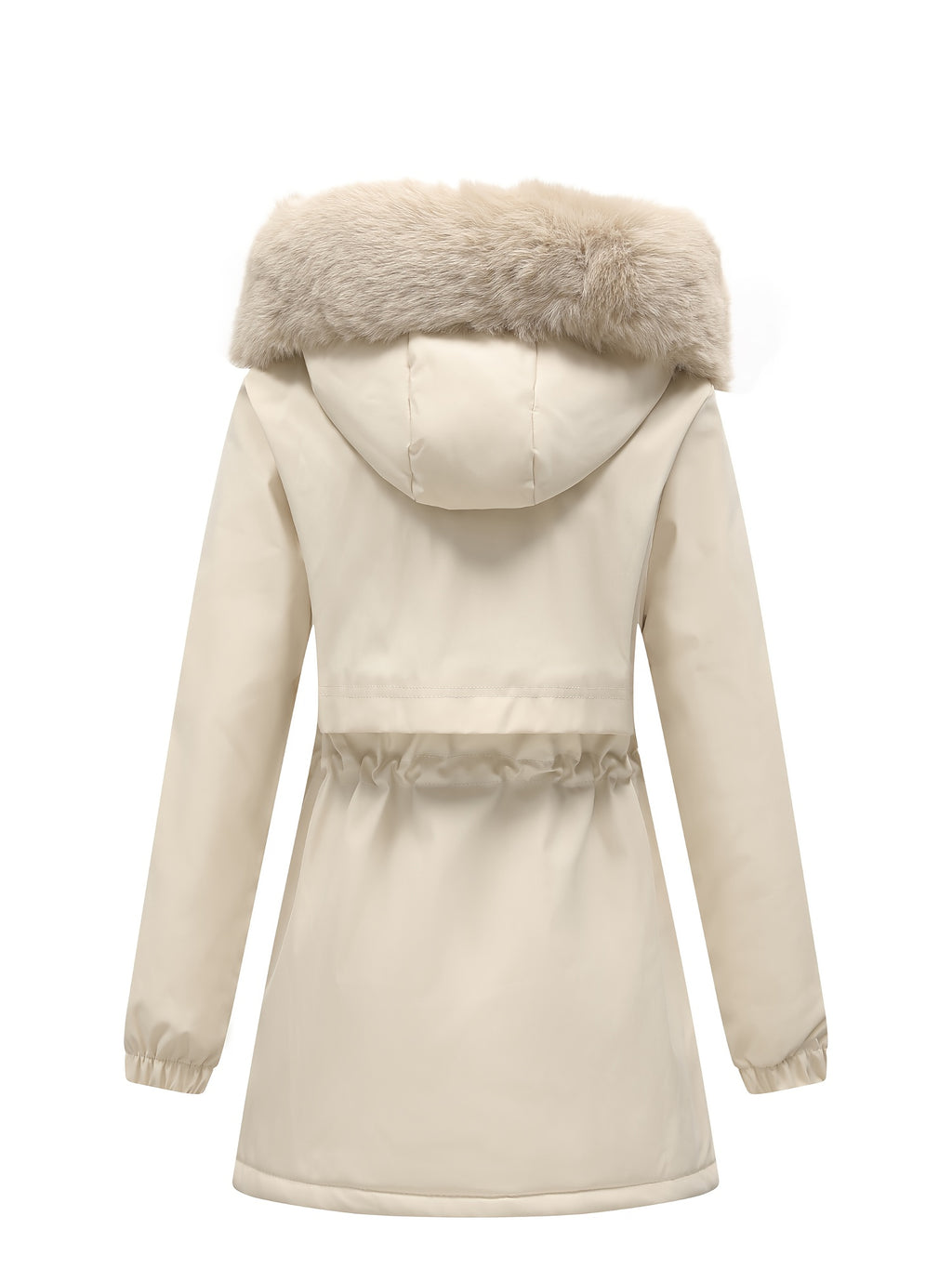 Women's Faux Fur Trim Hooded Parka