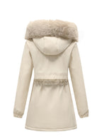 Women's Faux Fur Trim Hooded Parka