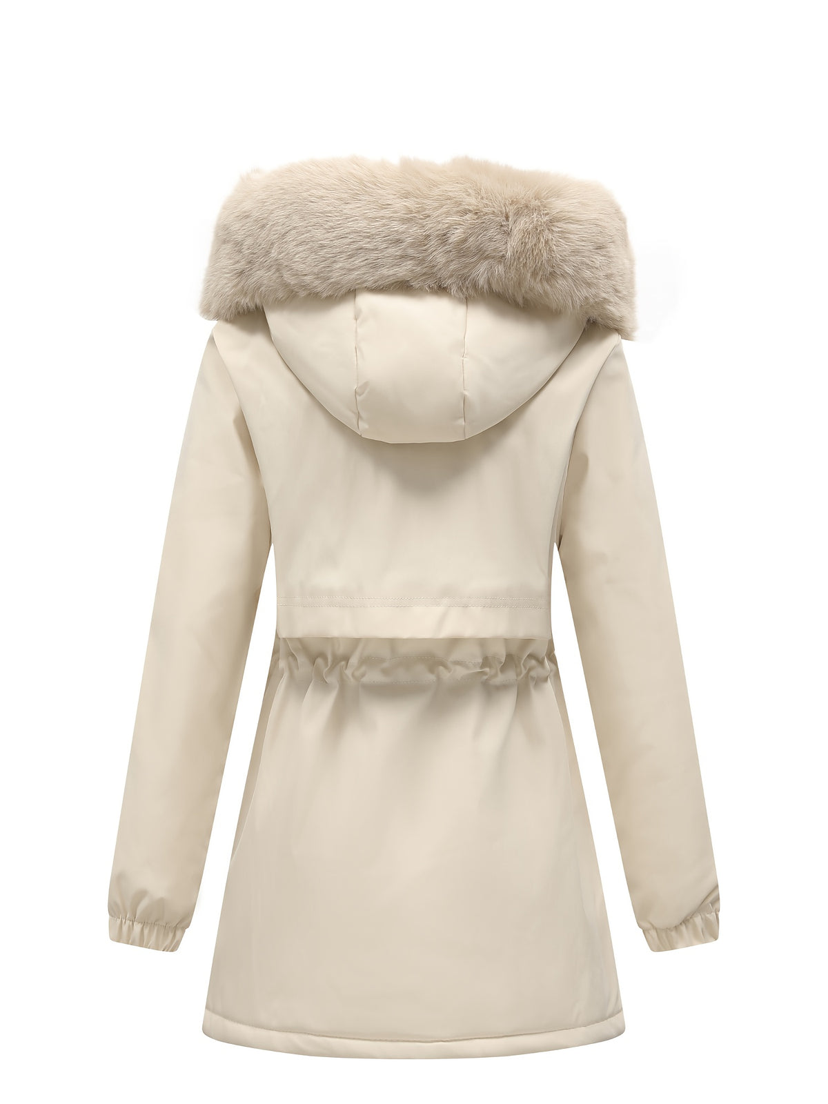 Women's Faux Fur Trim Hooded Parka