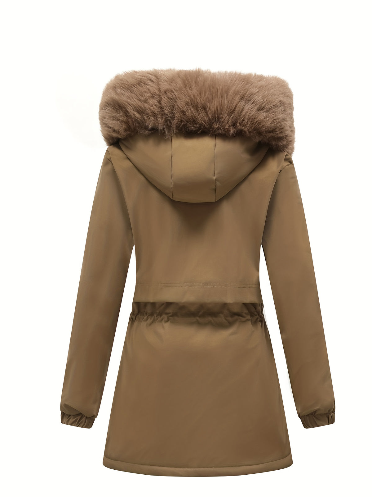 Women's Faux Fur Trim Hooded Parka