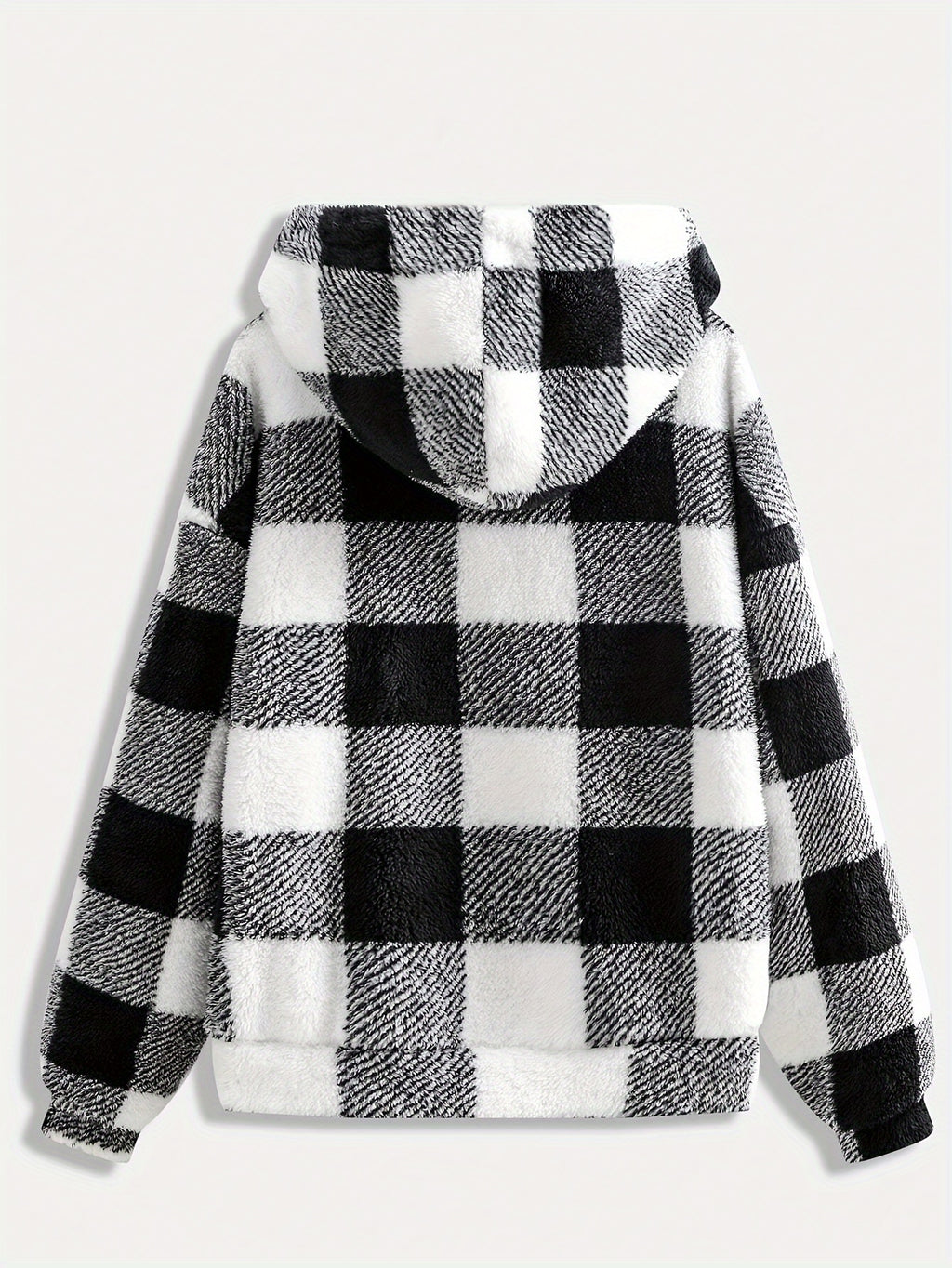 Women's Faux Shearling Relaxed Fit Hooded Jacket