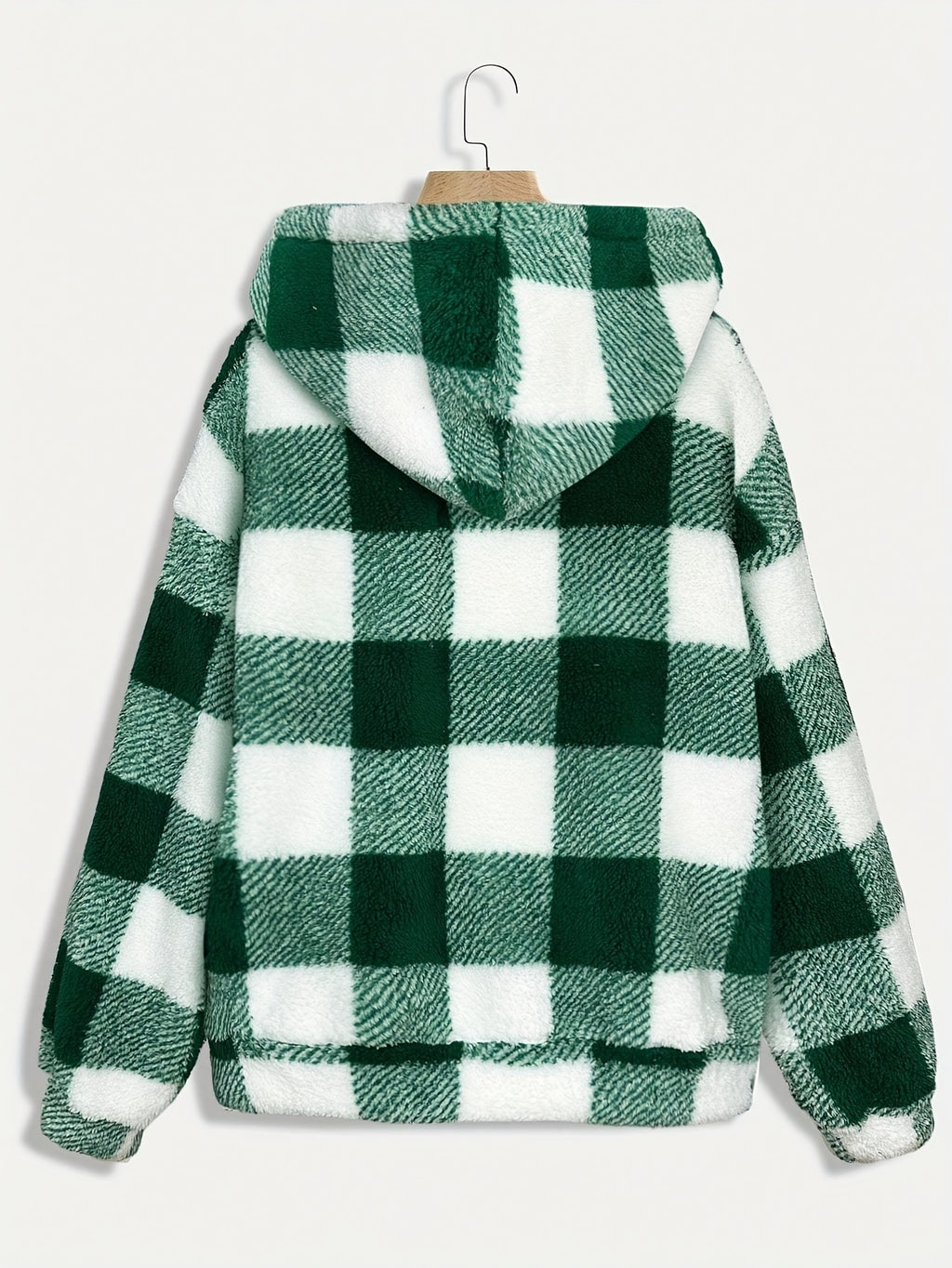 Women's Faux Shearling Relaxed Fit Hooded Jacket