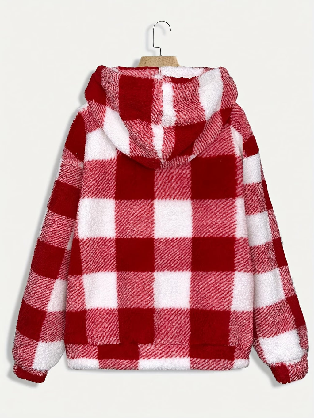 Women's Faux Shearling Relaxed Fit Hooded Jacket