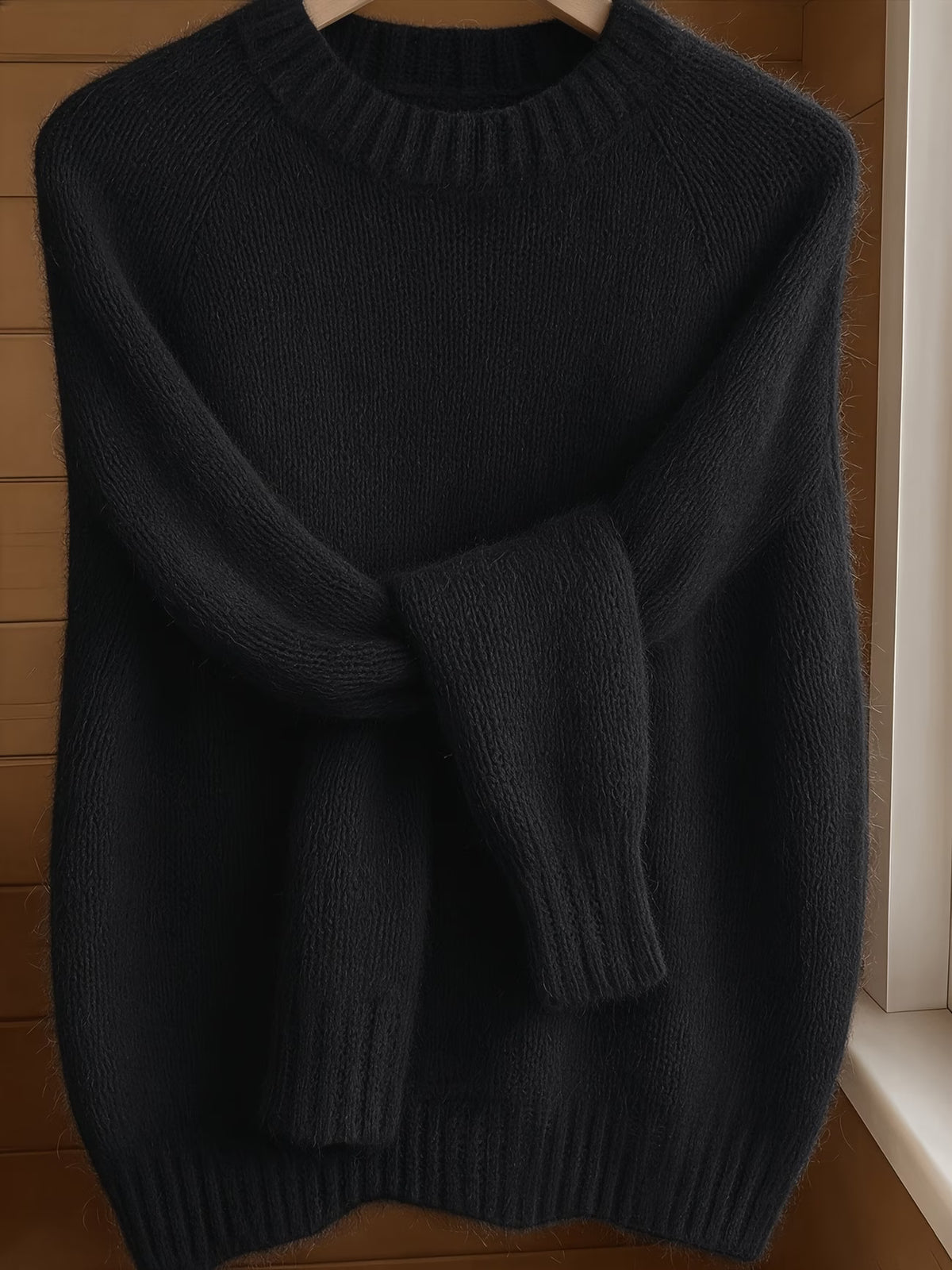 Women's Fine Knit Relaxed Fit Crew Neck Sweater