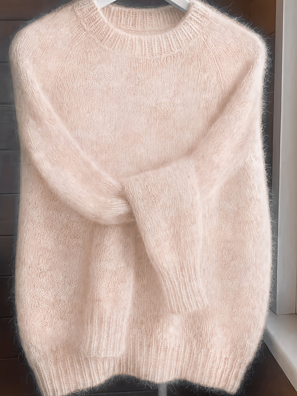 Women's Fine Knit Relaxed Fit Crew Neck Sweater