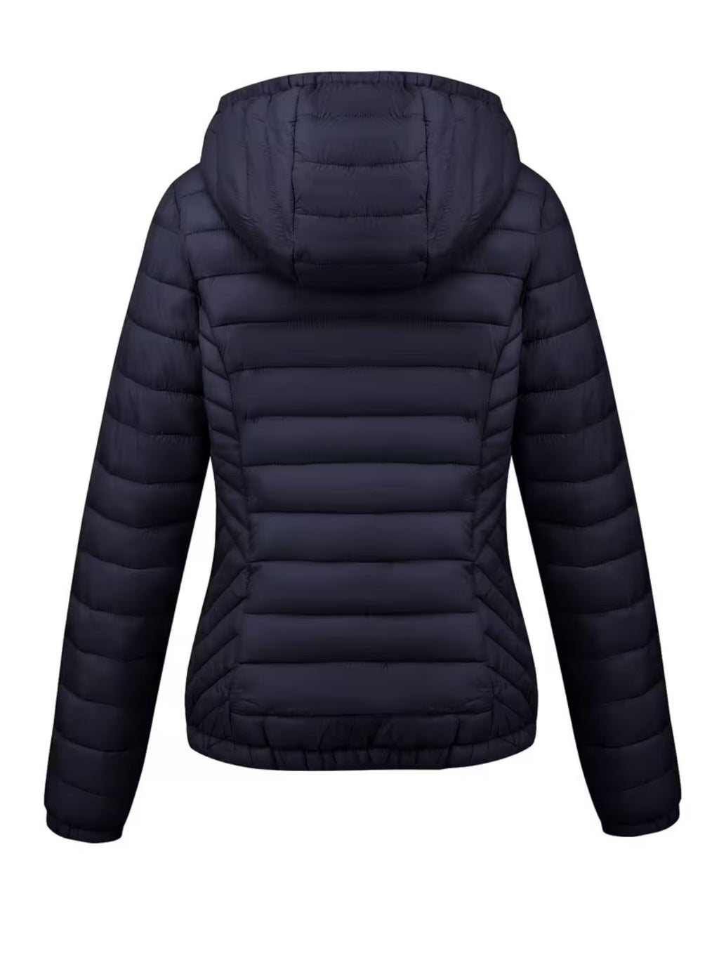 Women's Fitted Faux Fur Hooded Puffer Jacket