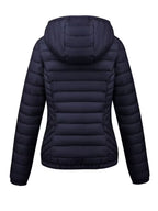 Women's Fitted Faux Fur Hooded Puffer Jacket