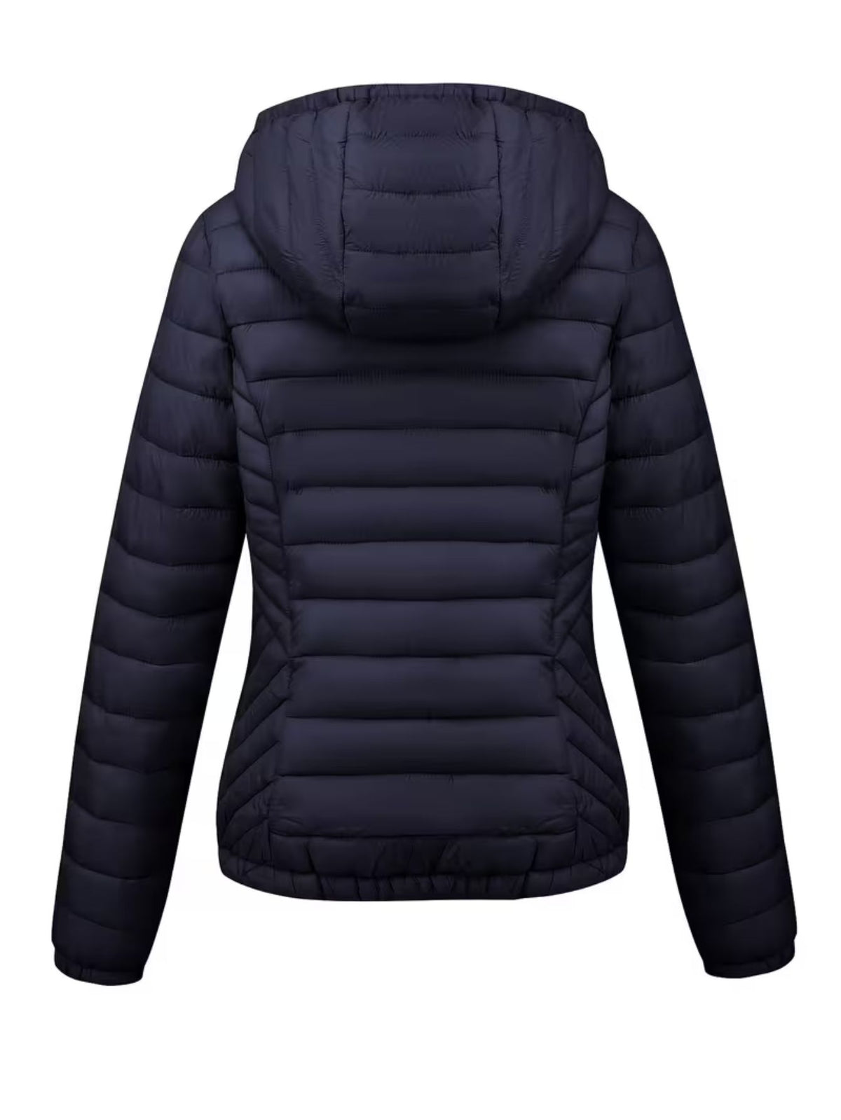 Women's Fitted Faux Fur Hooded Puffer Jacket