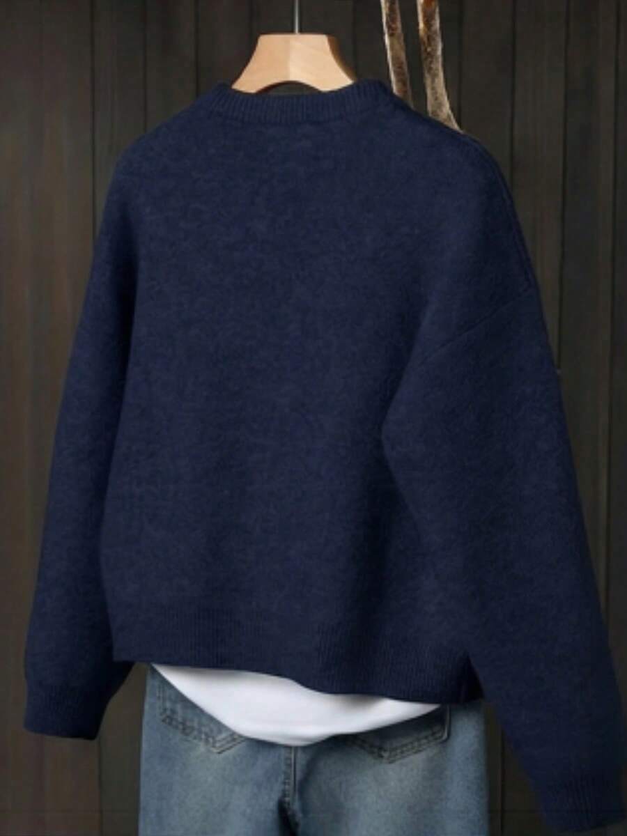 Women's Knit Relaxed Fit Button-Front Cardigan
