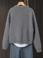 Women's Knit Relaxed Fit Button-Front Cardigan