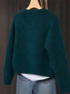 Women's Knit Relaxed Fit Button-Front Cardigan